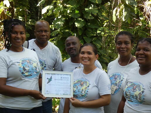 SCIENCE Team receives BirdsCaribbean's Educator's Award